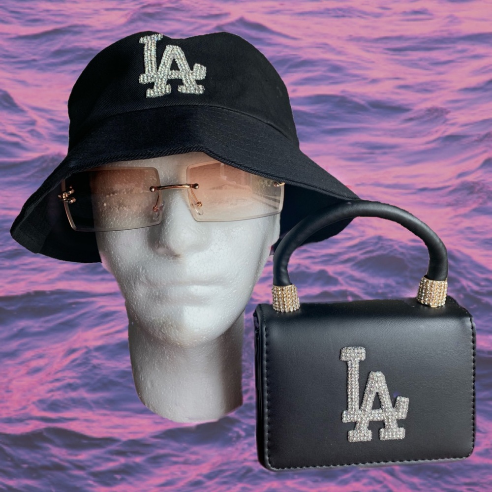 Black mini bag & bucket hat set! - Picture 1 of 1